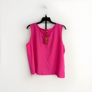 IC Connie womens blouse shirt top PINK STRETCH designer sz XXL USA NEW $78 P25